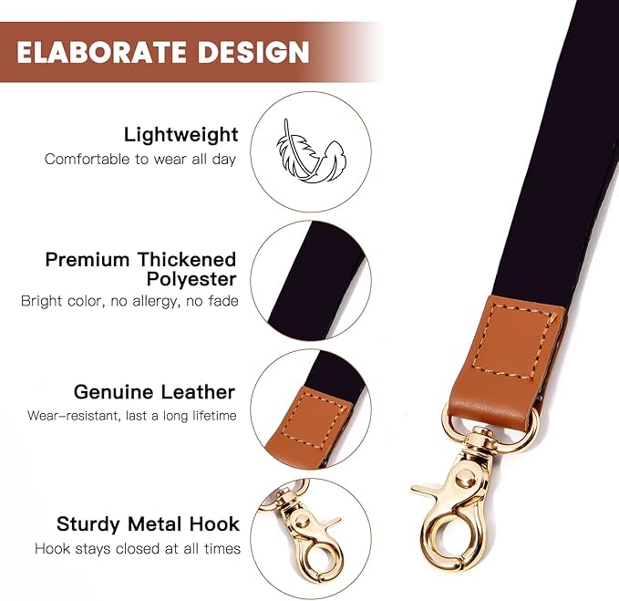 XCHIN Lanyards for Keys, Wrist Strap Lanyards, Keychain Lanyard for Women Men, Cool Long Lanyards & Cute Short Lanyards