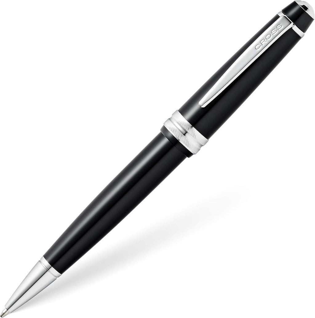 Cross Bailey Light Refillable Ballpoint Pen Presented in a Everyday Gift Box - Medium Point, Black Ink, Glossy Black