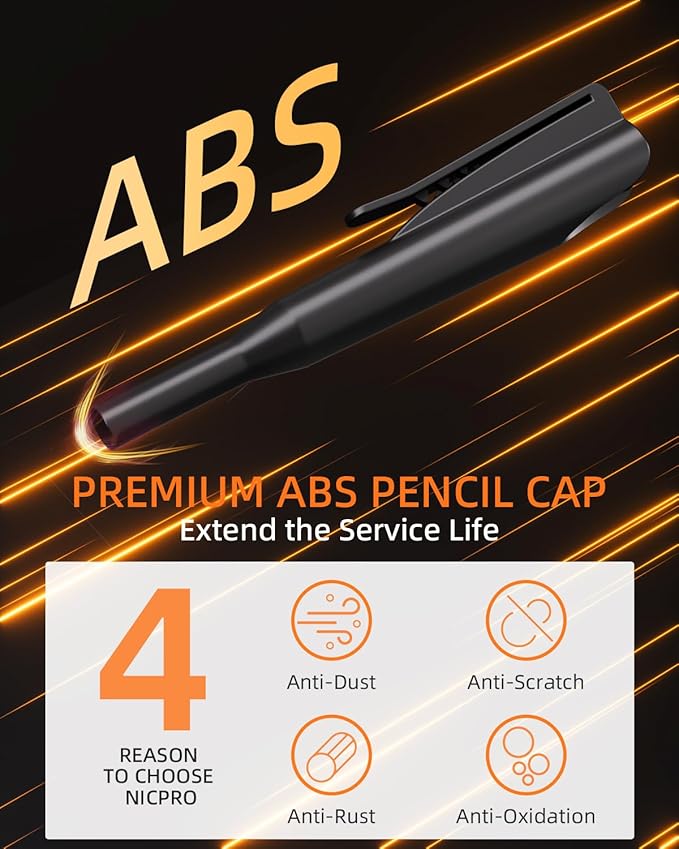 Nicpro 2Pack Carpenter Pencil with Sharpener, Mechanical Carpenter Pencils with 26 Refills (Red, Black, Yellow), Heavy Duty Construction Pencil, Woodworking Pencils for Architect