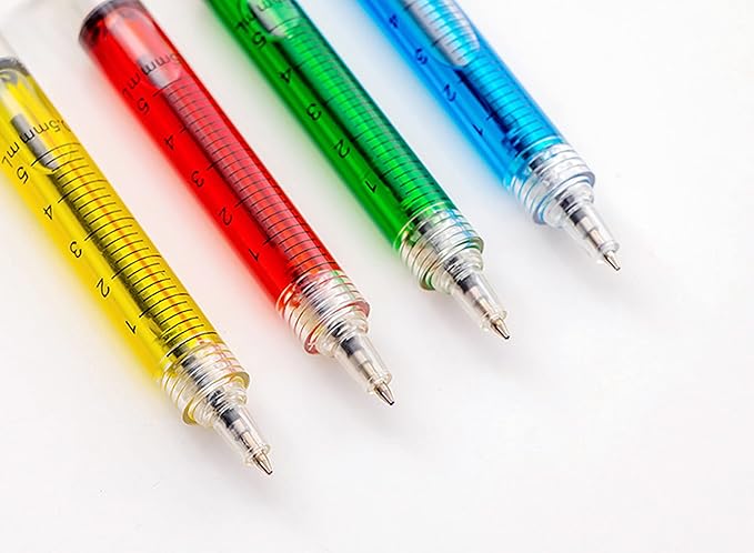 40PCS Syringe Ballpoint Pen Assorted Colors Syringe Shape Pen Novelty Pen for Nurses,Imaginary Doctor Play,Nursing Student Party Favor Gifts