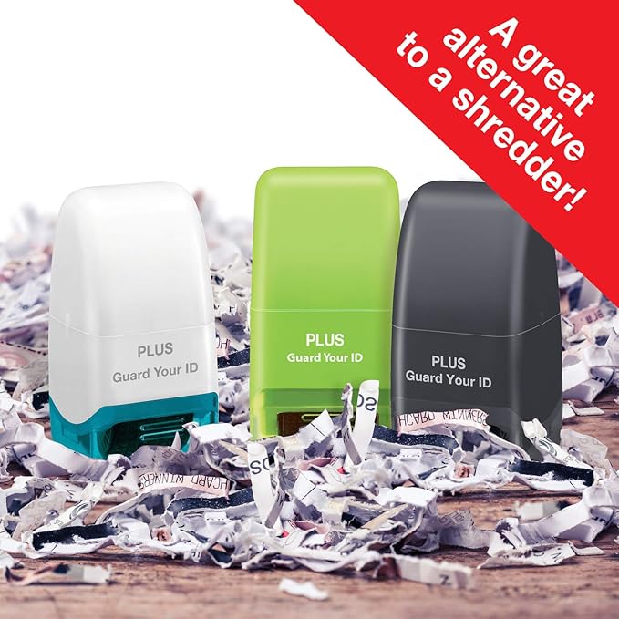 Guard Your ID Roller Identity Security Stamp Roller (White) IS-520CM