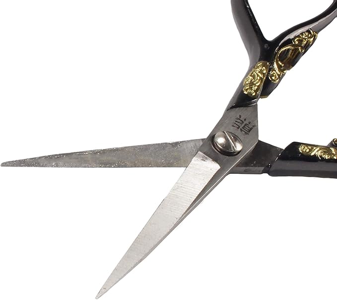 JubileeYarn Scrollwork Embroidery Craft Scissors - Black - 1 Scissor