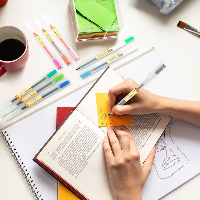 Premium Gel Ink Pen Fine Point Pens Ballpoint Pen 0.5mm for Japanese Office School Stationery Supply24 Packs