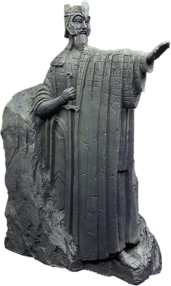 Bookends Book End Lord of Rings Hobbit Book Decoration Resin, Decorative Book Stopper Binder and Dividers, Blue, Large