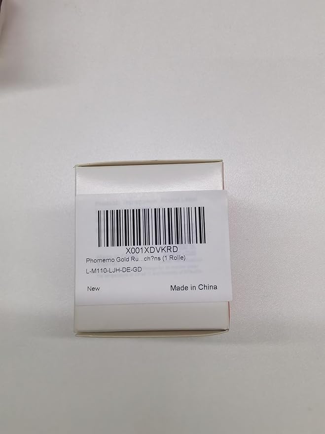 Phomemo Labels-Gold Sticker Circle Thermal Label Compatible with M110/M220/M100/M150/M250/M120/M200/M221 Label Maker, Black on Golden, 1.96"x1.96"(50x50mm)