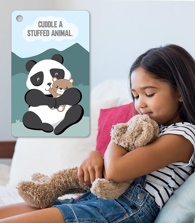 Carson Dellosa Be Clever Wherever Calming Strategies Things on Rings Flash Cards, Mindfulness Cards with Emotional Regulation Tools for Kids, Calm Down Corner Supplies and Classroom Essentials