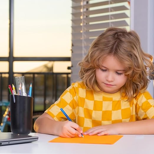 Plastic Rulers, 2PCS Straight Ruler, Plastic Measuring Tool for Student School Office (Clear, 6 Inch) (2)