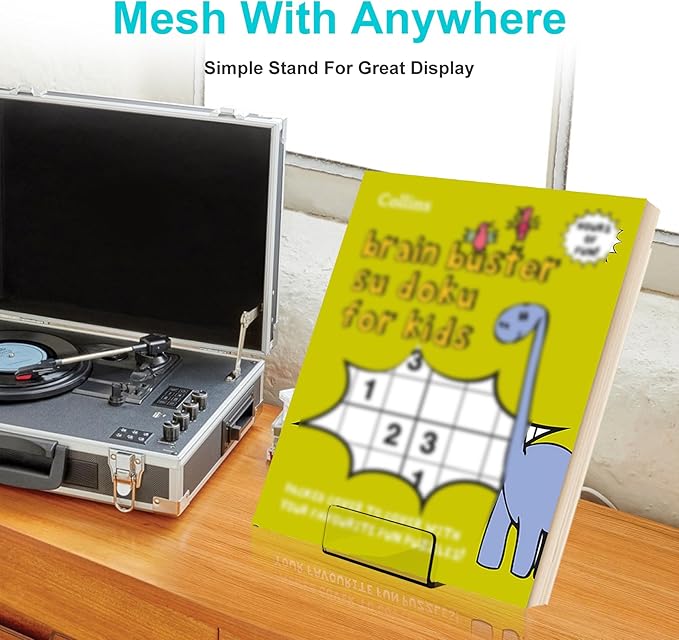 Boloyo Acylic Upright Display Stand, 10PC 4 Inch Clear Display Holder Easel Base Picture Frame for Home Office School Store to Display Book, Vinyl Record, Album, LP Cover, Artworks, CDs