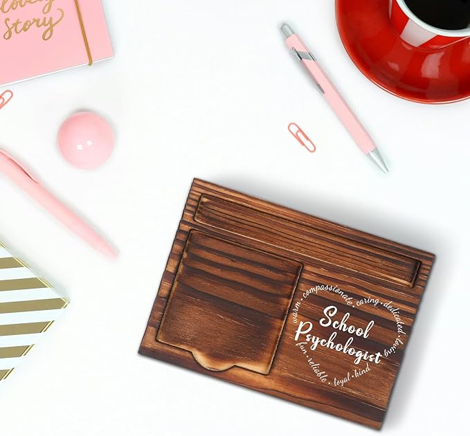 School Psychologist Gifts, School Psychologist Graduation Gift, Thank You Gifts for School Psychologist, Funny Desk Signs for School Counseling Office Desk Self-Stick Note Pad Holders SD130