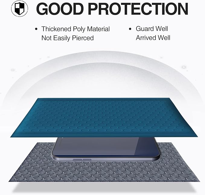 UCGOU Bubble Mailers 7.25x12 Inch Navy Blue 25 Pack Usable Size 7.25x11 Padded Envelopes Small Business Opaque Packaging Self Seal Waterproof Boutique Bulk Shipping Bags for Jewelry Makeup Supplies #1