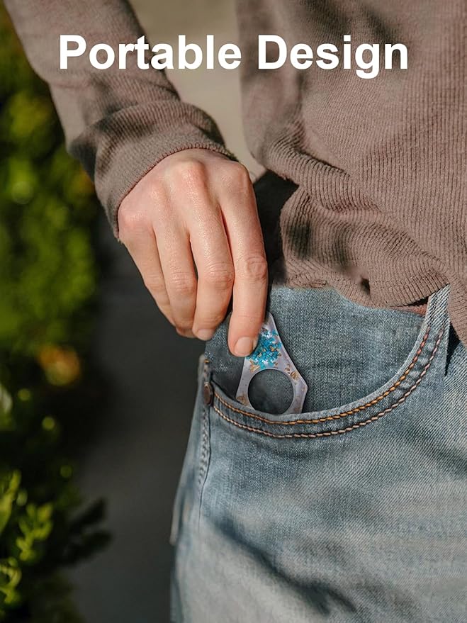 4 Pieces Dried Flower Resin Book Page Holder Transparent Thumb Ring Page Holder Handmade Personalized Flower Resin Bookmark Reading Accessories Gift for Teachers Book Lovers (Colorful A)