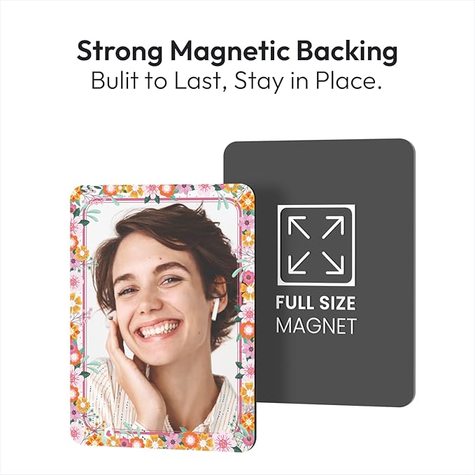 Locker Mirror Magnetic for School and Office, Strong Magnetic Mirror for Locker, Magnetic Locker Mirror with Colorful Design, Practical Locker Accessories, 1 Pack, 5 inxh x 7 inch