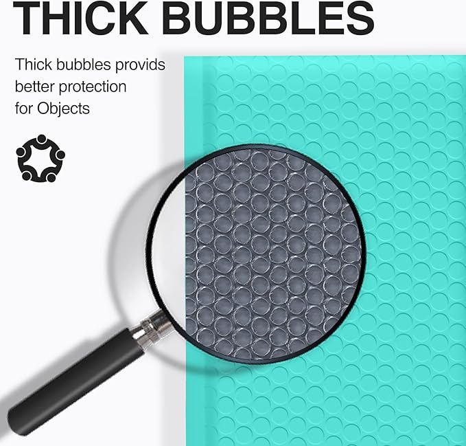 UCGOU Bubble Mailers 7.25x12 Inch Teal 25 Pack Usable Size 7.25x11 Padded Envelopes Small Business Opaque Packaging Self Seal Waterproof Boutique Bulk Shipping Bags for Jewelry Makeup Supplies #1