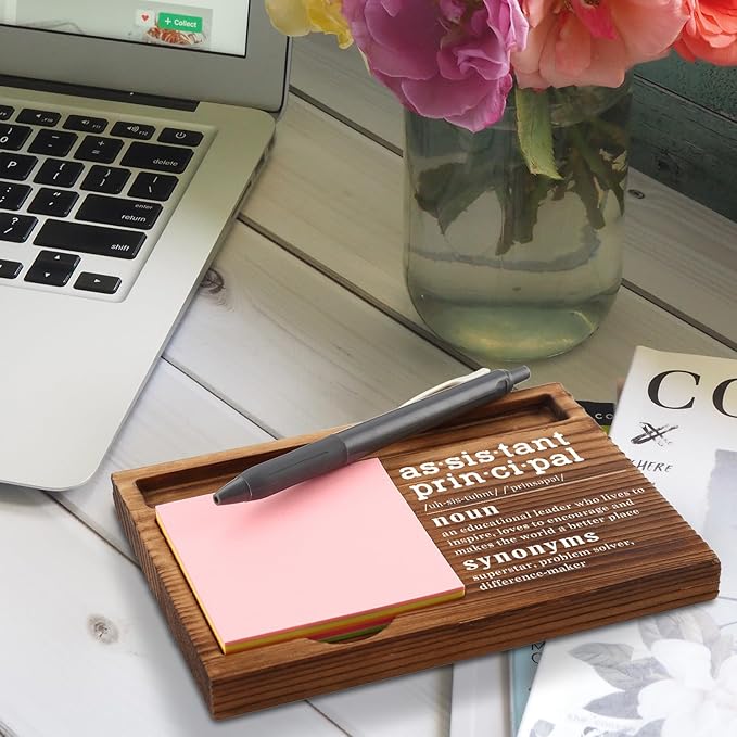 Assistant Principal Sticky Note Holder, Assistant Principal Gifts, Thank You Appreciation Gifts for Assistant Principal Women Men from Student Self-Stick Note Pad Holders ZSS31