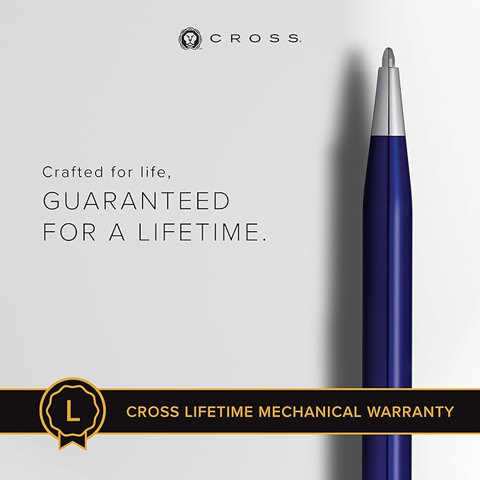 Cross Classic Century Refillable Ballpoint Pen, Medium Ballpen, Includes Premium Gift Box - Translucent Blue Lacquer