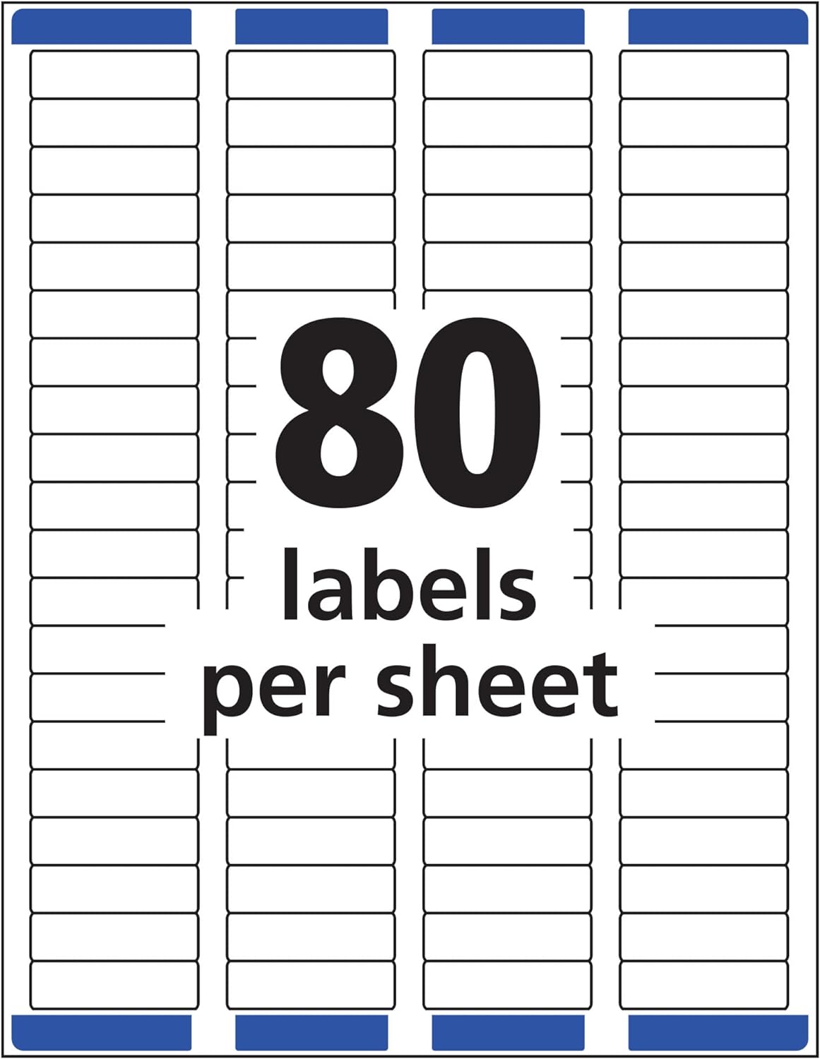 Avery Mailing Address Labels, Laser Printers, 40,000 Labels, 1/2 x 1-3/4, Permanent Adhesive, Easy Peel (5 Packs 5167)