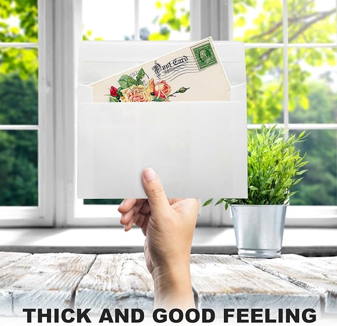 100 Packs White A2 Envelopes,4.4 x 5.75 Envelopes,A2 Envelopes for Invitations,Printable invitation envelope,Photos, postcards, greeting cards, mailings, Wedding Self-sealing Envelopes (white)