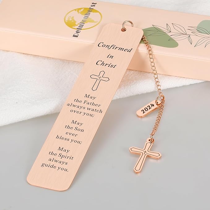 2024 Confirmation Gifts for Teen Girls,Catholic Confirmation Gifts,Bible Verse Bookmarks for Women,Book Marks for Reading Women,Baptism Gifts for Women,Pink Christmas Gifts for Kids Girls