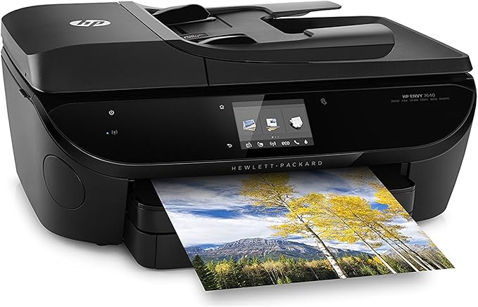 HP Envy 7640 Color All in One Photo Two-Sided Printer Wireless Scanner Copier (Renewed)