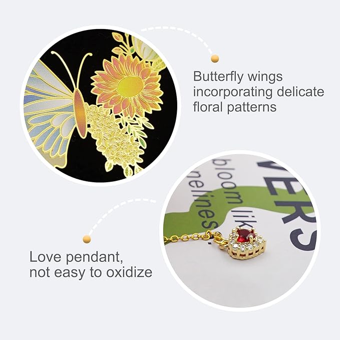 Butterfly Bookmarks for Women,Cute Funny Metal Bookmark,Unique Gifts Book Markers for Women Book Lovers,Teacher Appreciation Gifts,Valentine Mother's Day Christmas New Year Birthday Gift