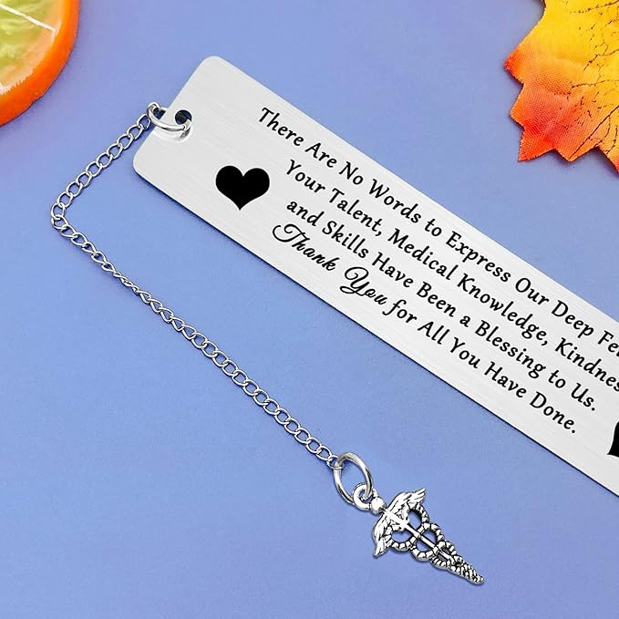 Gifts for Doctor Metal Book Markers for Doctor Thank You Doctor Gifts Doctor Appreciation Bookmark Retirement Bookmark for Doctor Inspirational Bookmark Graduation Leaving Going Away Gifts