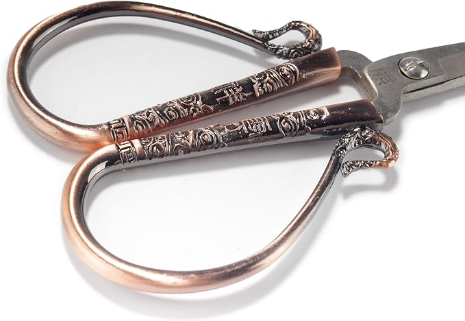 JubileeYarn Classic Chinese Small Embroidery Craft Scissors - Copper - 1 Scissor