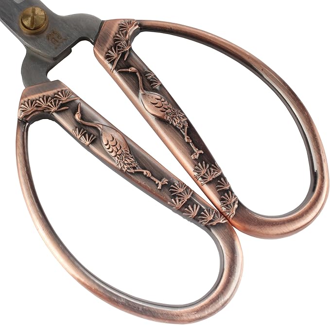 JubileeYarn Classic Chinese Small Embroidery Craft Scissors - Copper - 10 Scissors
