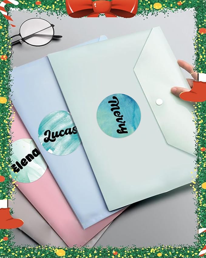 2 inch Round Thermal Labels, Labels for Printer M110 M108 M220 M260 M120 M221 Print Master Label Refill, Circle Thermal Printer Labels for Marklife P50 Clabel 221B, T50, 430/3Roll, Foggy Field