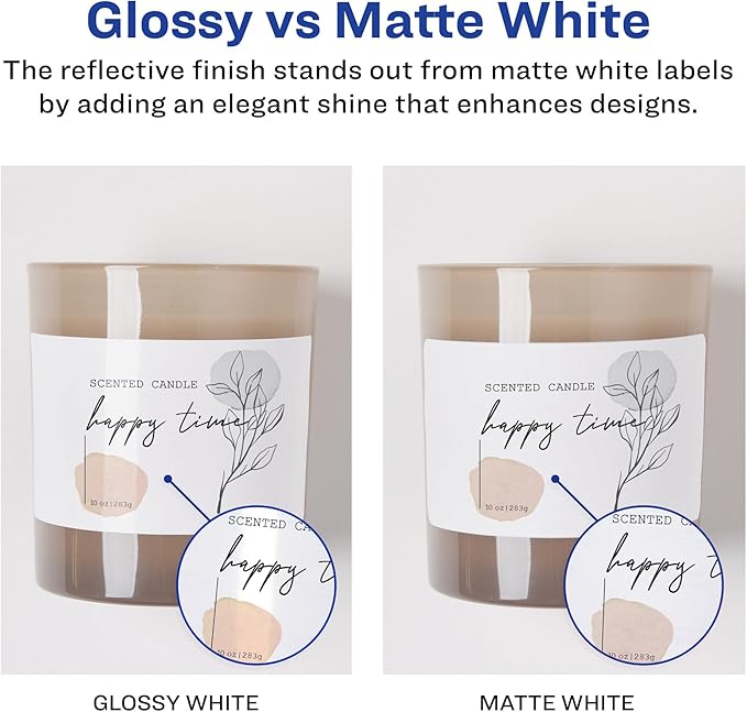 Avery Return Address Labels with Sure Feed and Easy Peel Technology, Glossy White Labels, 2/3" x 1-3/4", Permanent Adhesive, Laser/Inkjet, 600 Glossy Labels (6523)