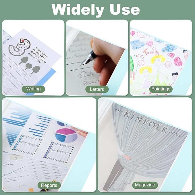 M&G 60-Pocket Binder with PP Plastic Sleeves A4(Blue), Art Portfolio Folder with Clear Sheet Protectors, Display 120 Pages for Organizing Documents, 310x235x40mm