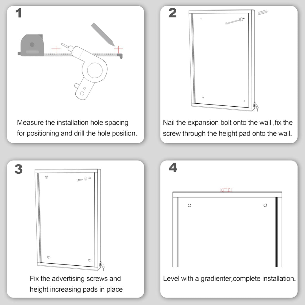 36 x 24 in Waterproof Outdoor Bulletin Board Lockable Wall-Mounted with Cork Backing, Ideal for Schools, Offices, and Restaurants