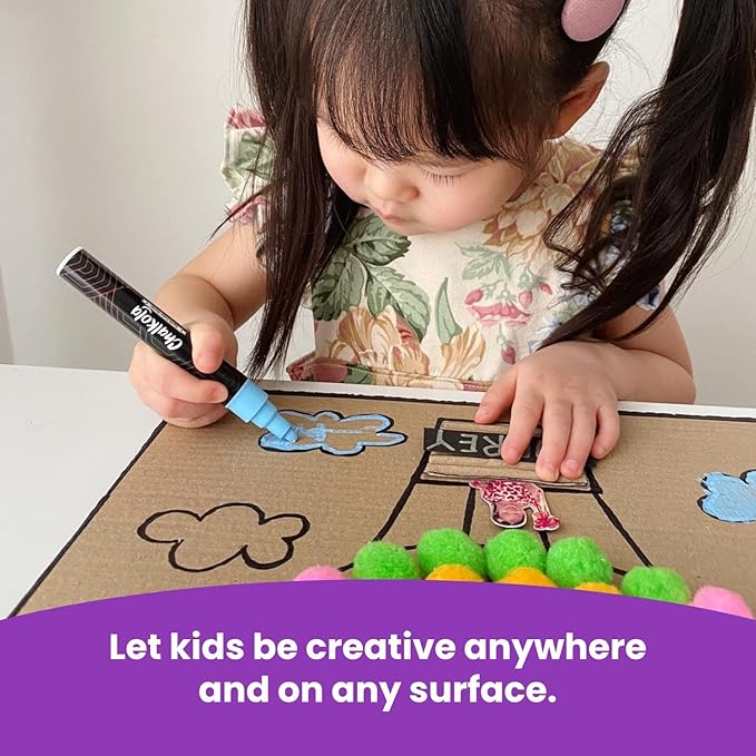 Fine Tip Chalkboard Chalk Markers (8 Pack 3mm) Classic Earth Color Ink - Erasable Dry Erase Marker Pens for Blackboards, Bistro, Window | 3mm Reversible Bullet & Chisel Point