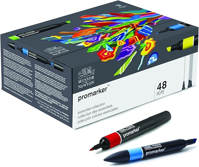 Winsor & Newton Promarker, Set of 48, Essential Collection
