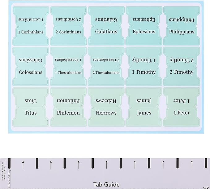 Mr. Pen- Bible Tabs, 75 Tabs, Pastel Colors, Laminated Bible Tabs for Women and Men, Bible Tabs for Study Bible, Bible Index Tabs, Bible Book Tabs, Bible Labels Tabs, Mr Pen Bible Tabs