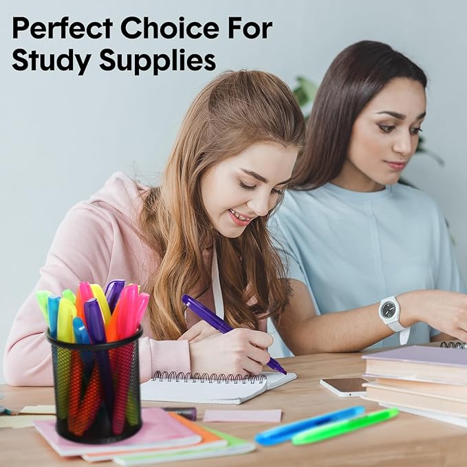 Thenshop 540 Pcs Highlighter Bulk Pack Assorted Colors Highlighter Markers Chisel Tip Fluorescent Pens for Office Classroom Back to School Supplies