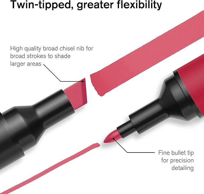 Winsor & Newton ProMarker Set, 2 Count, Black + Blender