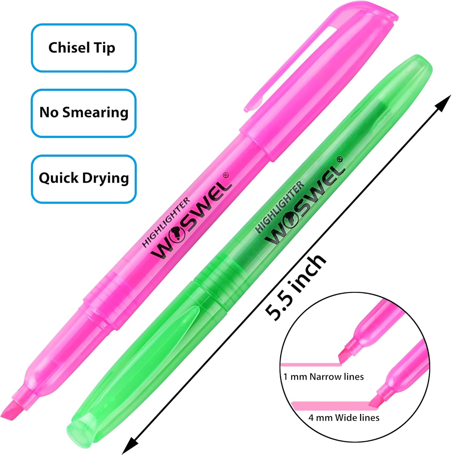 Highlighters Bulk, 120 Pack 6 Assorted Colors No Bleed Chisel Tip Highlighter Markers for Teacher Students, Classroom Must Have, School Office Supplies for Adult Kids