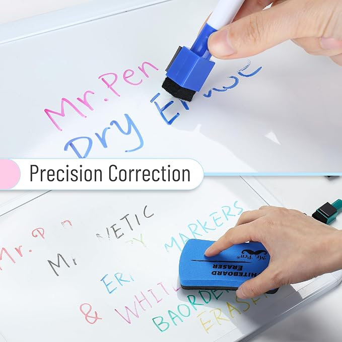 Mr. Pen Magnetic Dry Erase Markers, 16 Pack, Fine Point, Colorful, Magnetic Dry Erase Marker