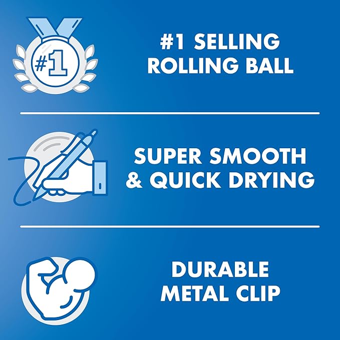 Pilot, Precise V7, Capped Liquid Ink Rolling Ball Pens, Fine Point 0.7 mm, Black, Pack of 4