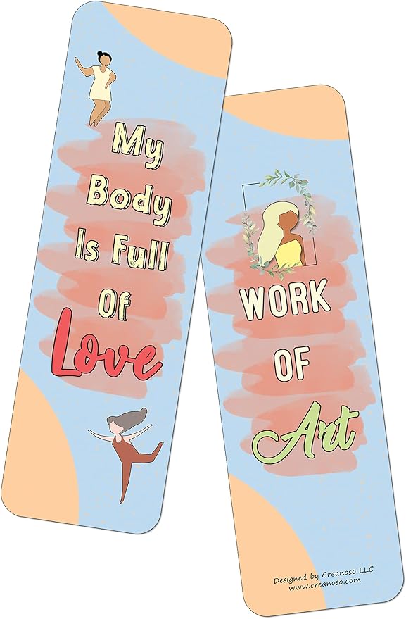 Creanoso Body Positivity for Women Bookmarks Series 2 (30-Pack) - Party Favors & Corporate Giveaway Incentives Gift Pack