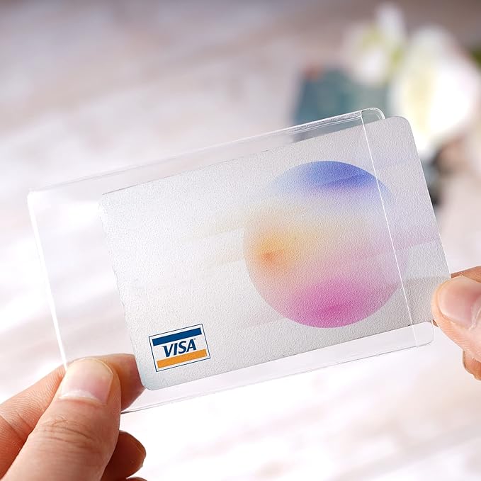 6 Pack New Medicare Card Holder Protector Sleeves，12Mil Clear PVC Waterproof Medical/Credit Card, Business/Social Security Card Protector