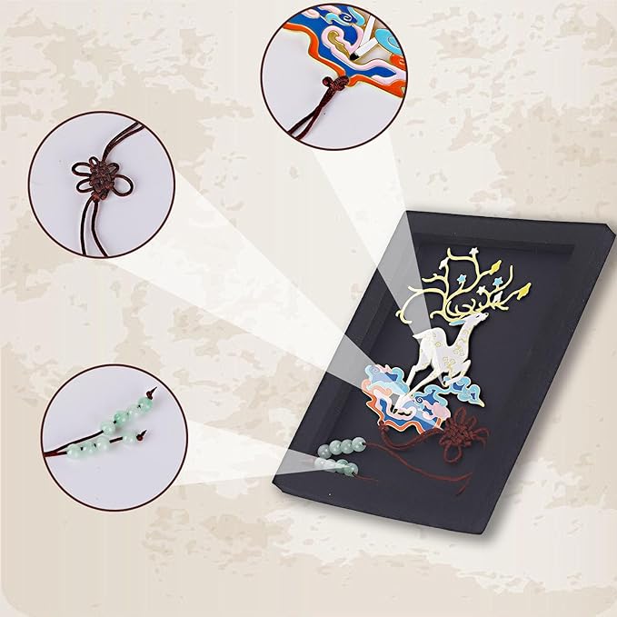 Metal Bookmark Deer Graduation Gift Father's Day Gift Party Favor Birthday Friendship Stationery Gifts for Book Lovers Teacher Student Girl Friends