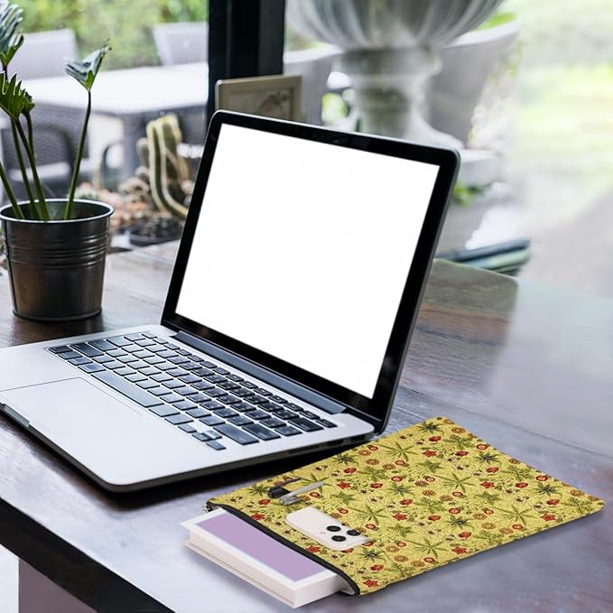 Vintage Flower Book Sleeve Book Lovers Gifts Autumn Style Waterproof Book Cover Book Accessories Book Covers for Paperbacks Book Pouch Book Protector with Front Pocket for Women Girls Readers Sister