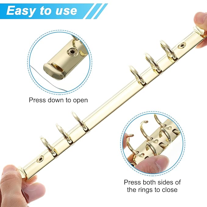 PATIKIL A6 Clear Binder Cover, Soft PVC Loose Leaf Binder Protector Refillable Notebook Shell with Snap Button Closure for DIY Meeting Notebook Folder, Black