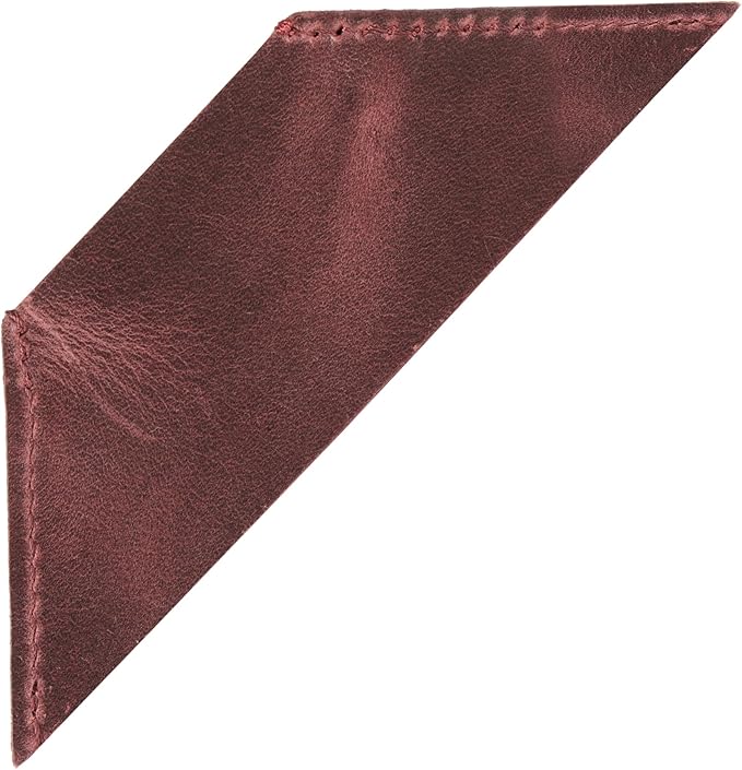Londo Genuine Leather Handmade Bookmark (Set of 2) (Triangle, Damson)