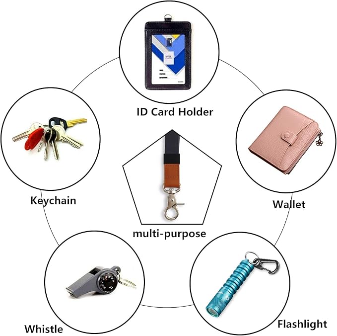 Adjustable Hand Wrist Lanyard with Fixed Buckle, Unisex Short Keychain Lanyard, Durable Wristlet Strap Lanyard for Car Keys Accessories Wallet USB (Black Silver)