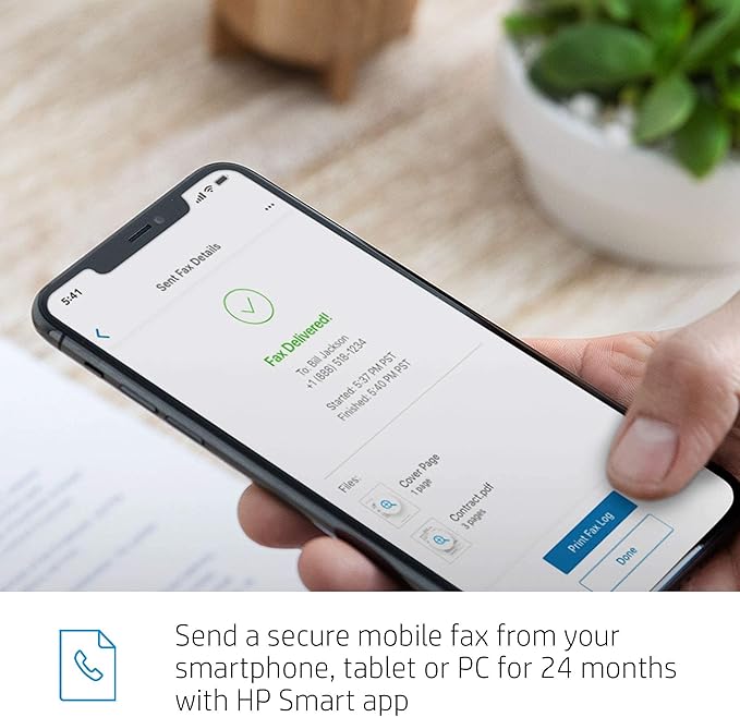 HP ENVY 6455e Two Sided Inkjet Printer All in One Wireless Printer Copy Scanners 10ppm Black 7ppm Color Smartphone Tablet Compatible Computer Wireless Printers for Home Use Office 223R1A (Renewed)