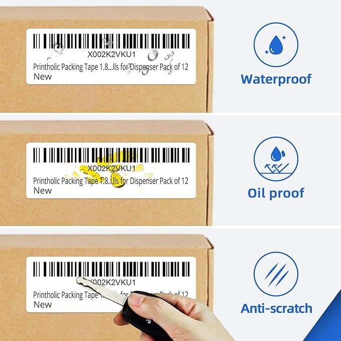 12 Rolls Standard Address Labels Replacement Compatible for Brother DK-1201 (1.1" X 3.5”), Compatible with Brother QL Label Printers (400 Labels/Roll & 1 Refillable Cartridge Frame)