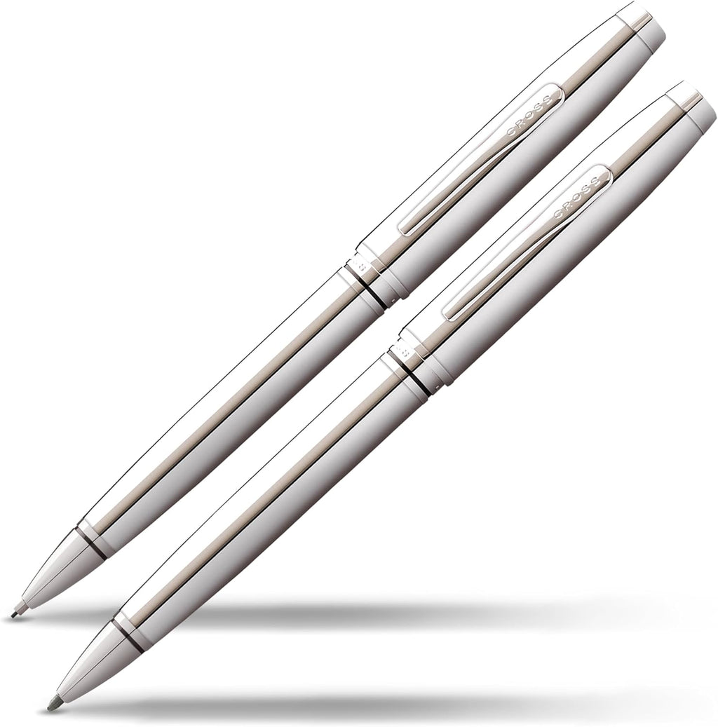 Cross Coventry Polished Chrome Pen and Pencil Gift Set