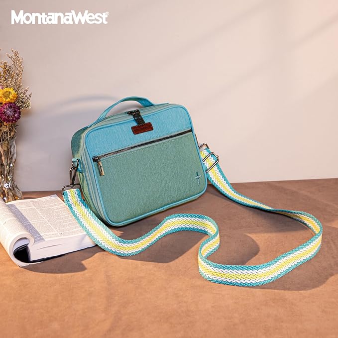 Montana West Bible Covers for Women Bible Cases with Leather Bookmark Protective Crossbody Carrying Book Case for Church Travel Gift